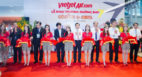 Vietjet tưng bừng khai trương đường bay Đà Nẵng - Seoul (Hàn Quốc)